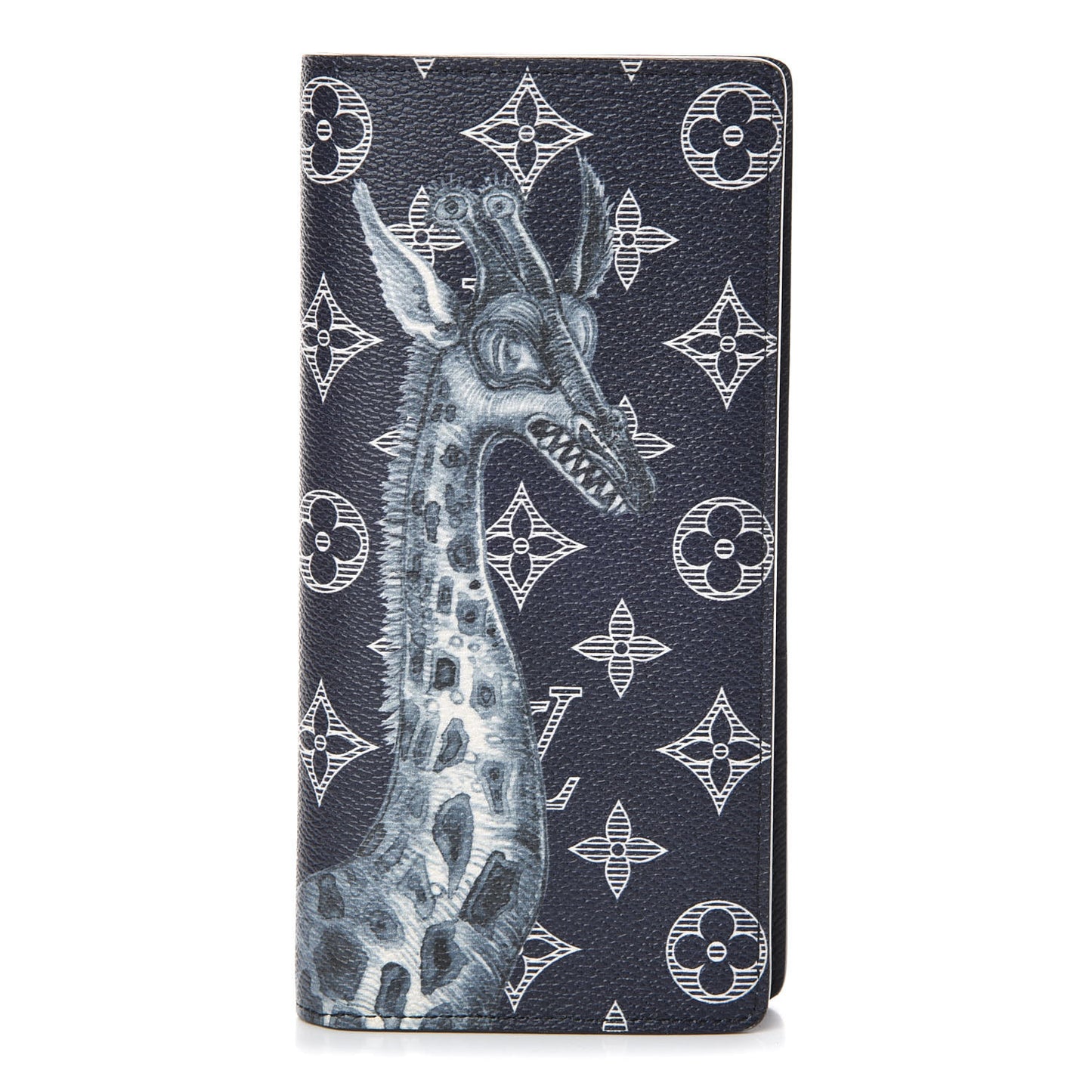 Savane Monogram Chapman Giraffe Brazza Wallet Encre