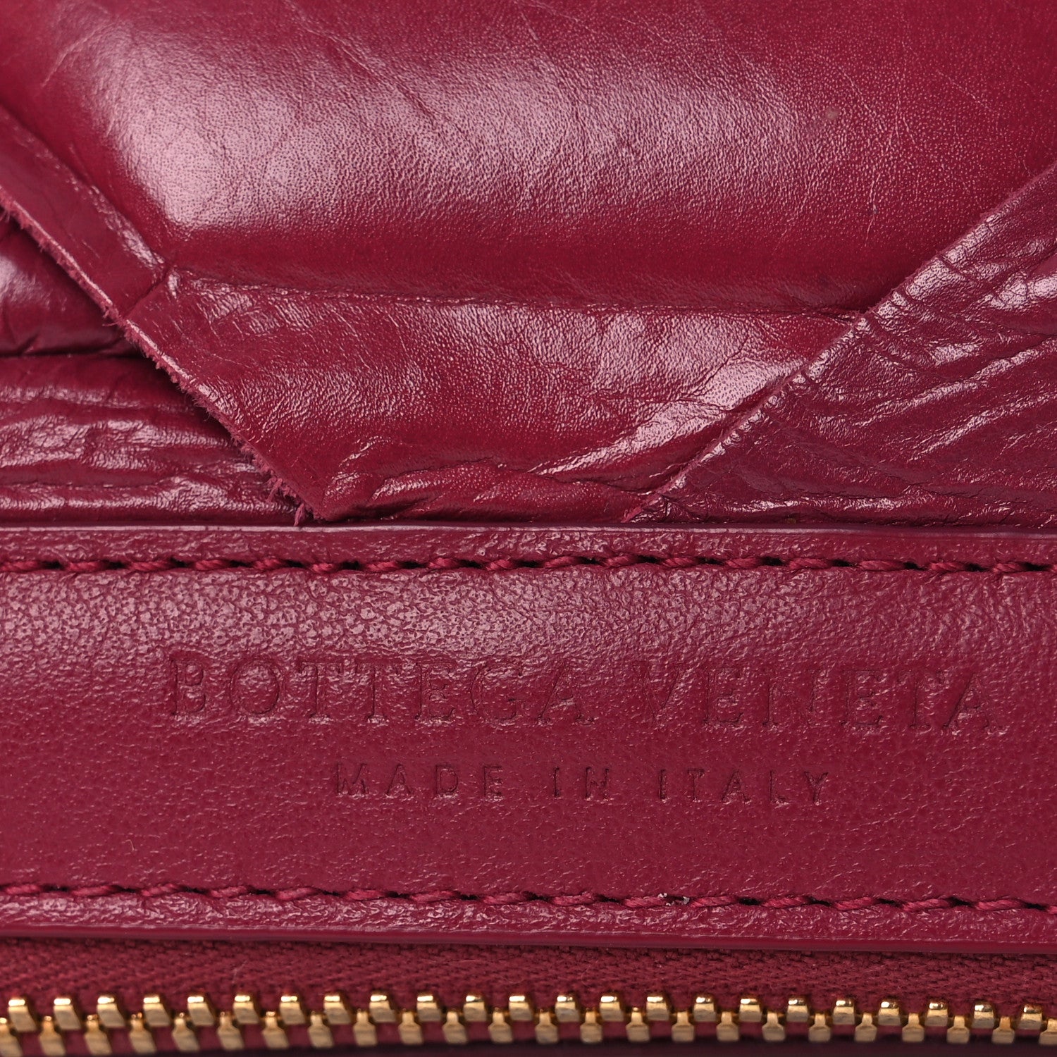Bottega Veneta Nappa Maxi Intrecciato Padded Clutch Red 6 of 12