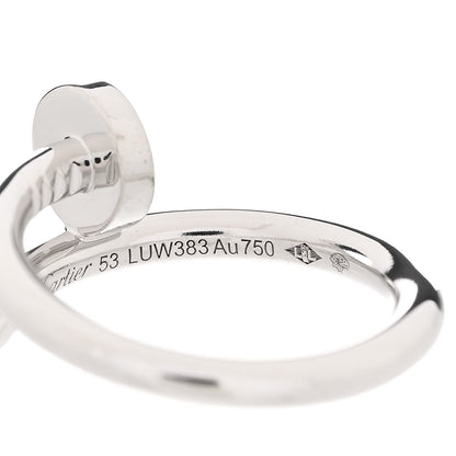 Cartier 18K White Gold Juste Un Clou Ring 53 6.5 5 of 8