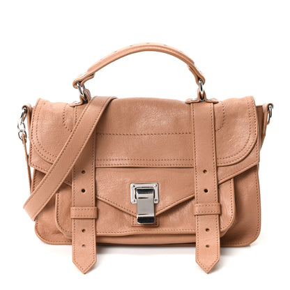 Proenza Schouler Lambskin Tiny PS1 Satchel Dune 1 of 8