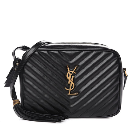 Saint Laurent Calfskin Matelasse Monogram Lou Camera Bag Black 1 of 8