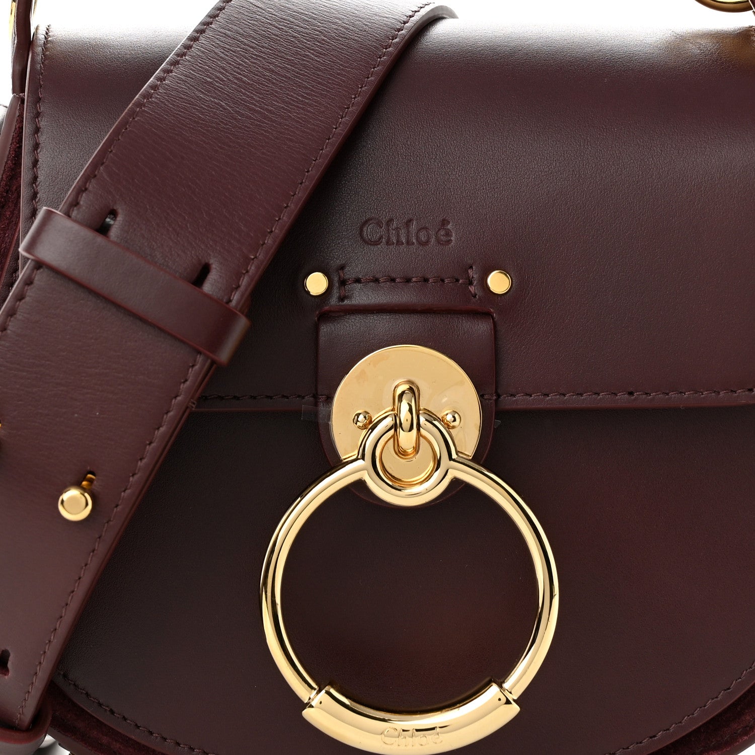 Chloe Calfskin Small Tess Bag Burnt Brown 7 of 9