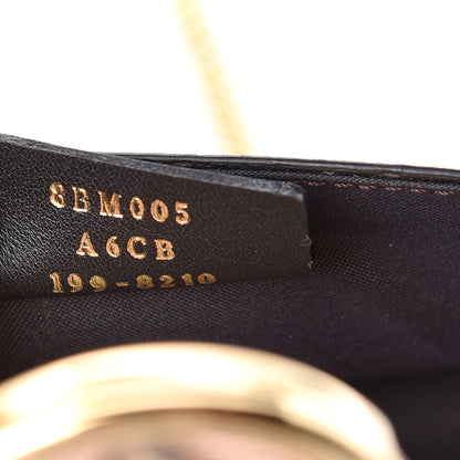 Fendi Vitello Cruise F is Fendi Bi-Color FF 1974 Embossed Envelope Belt Bag Maya Black Light Rose 7 of 11