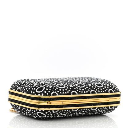 Judith Leiber Swarovski Crystal Minaudiere Clutch Gold Black Multicolor 4 of 9