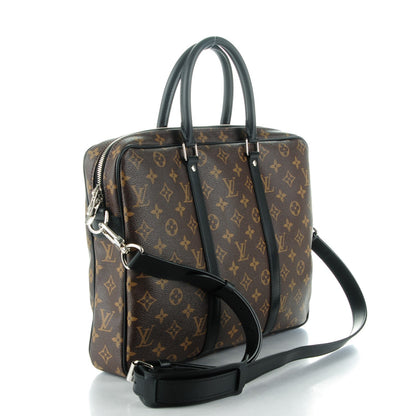 Louis Vuitton Monogram Macassar Porte-Documents Voyage PM 3 of 7