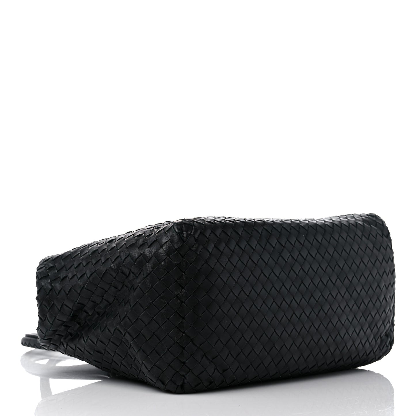 Nappa Intrecciato Brick Tote Black