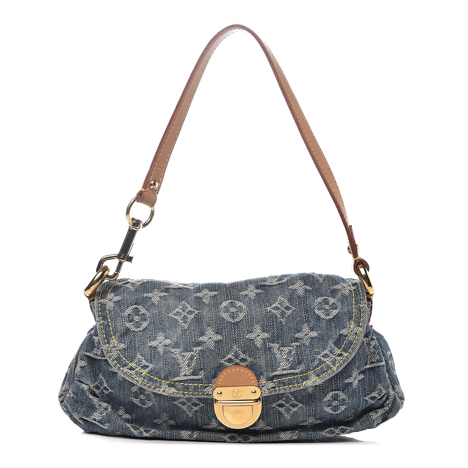 Louis Vuitton Monogram Denim Mini Pleaty Blue 1 of 9