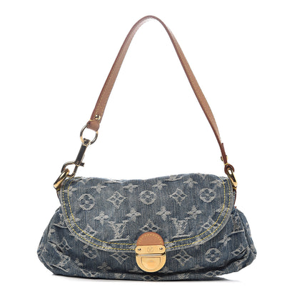 Louis Vuitton Monogram Denim Mini Pleaty Blue 1 of 9