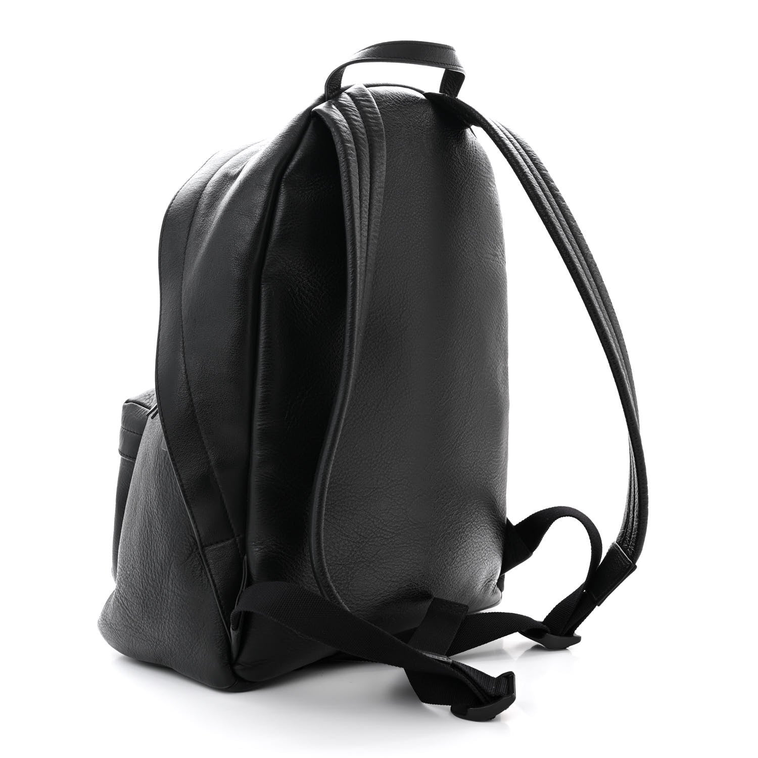 Balenciaga Smooth Calfskin Logo Small Everyday Backpack Black Red White 2 of 10