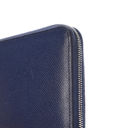 Hermes Epsom Silk'In Wallet Bleu Saphir 10 of 11