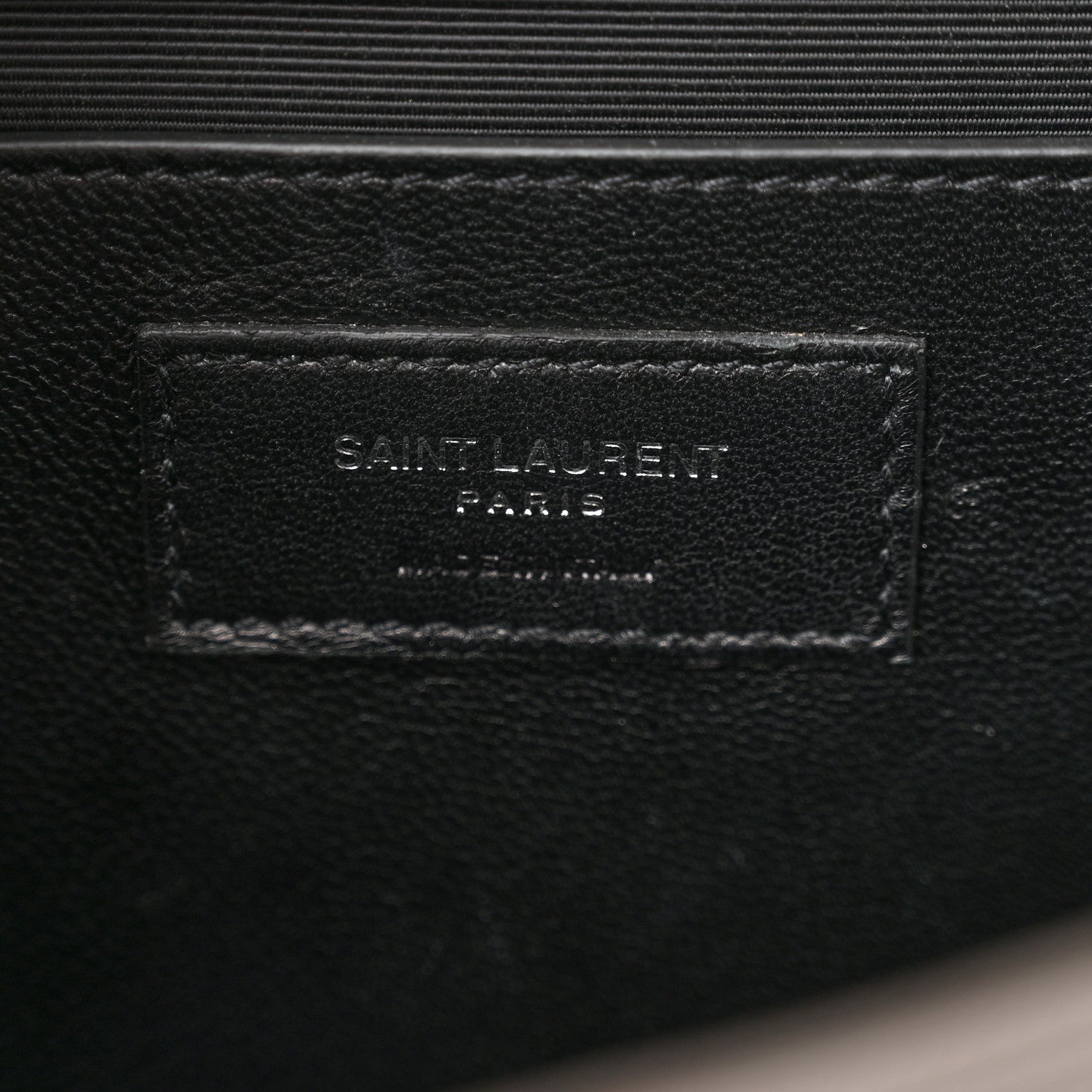 Saint Laurent Grain De Poudre Medium Classic Monogram Kate Satchel Earth Grey 7 of 13