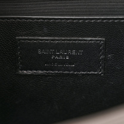 Saint Laurent Grain De Poudre Medium Classic Monogram Kate Satchel Earth Grey 7 of 13