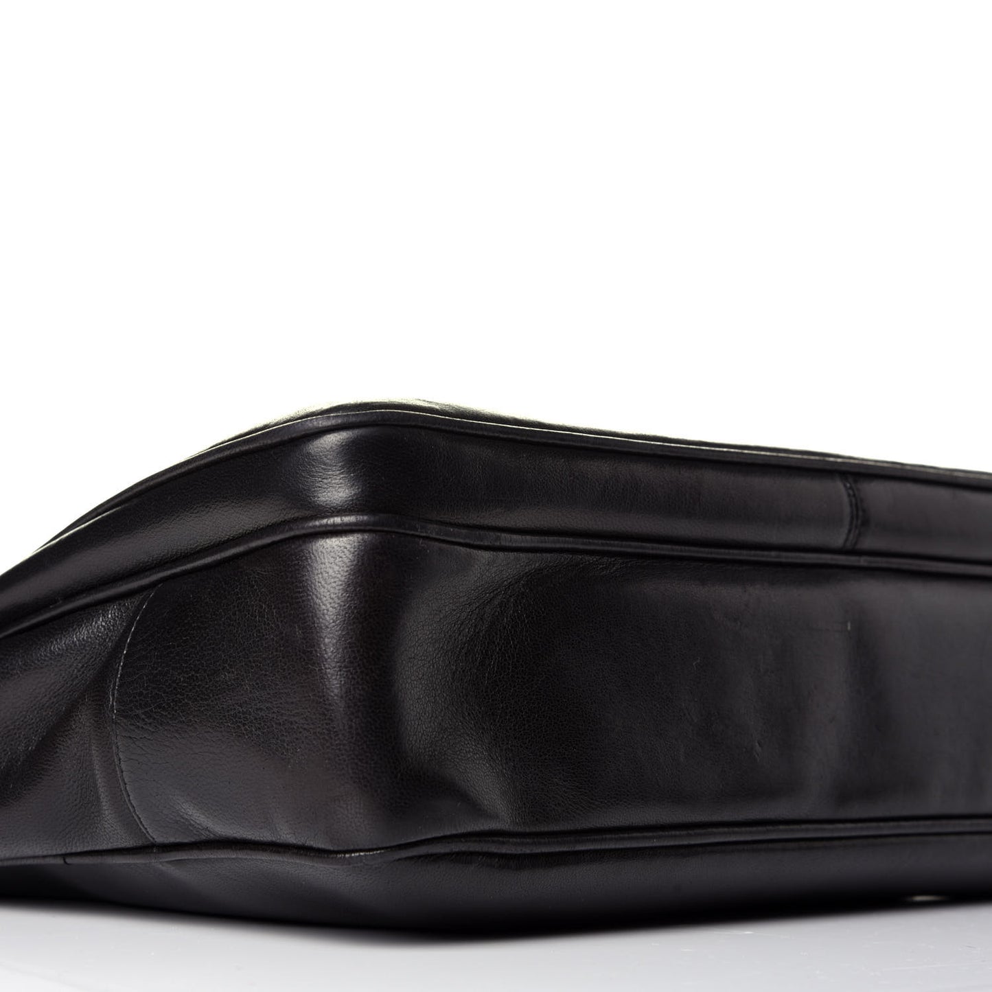 Lambskin Flap Shoulder Bag Black