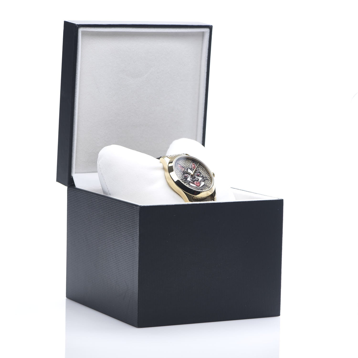 Gucci Stainless Steel Canvas 38mm G-Timeless GG Supreme Bosco Quartz Watch Brown 5 of 5