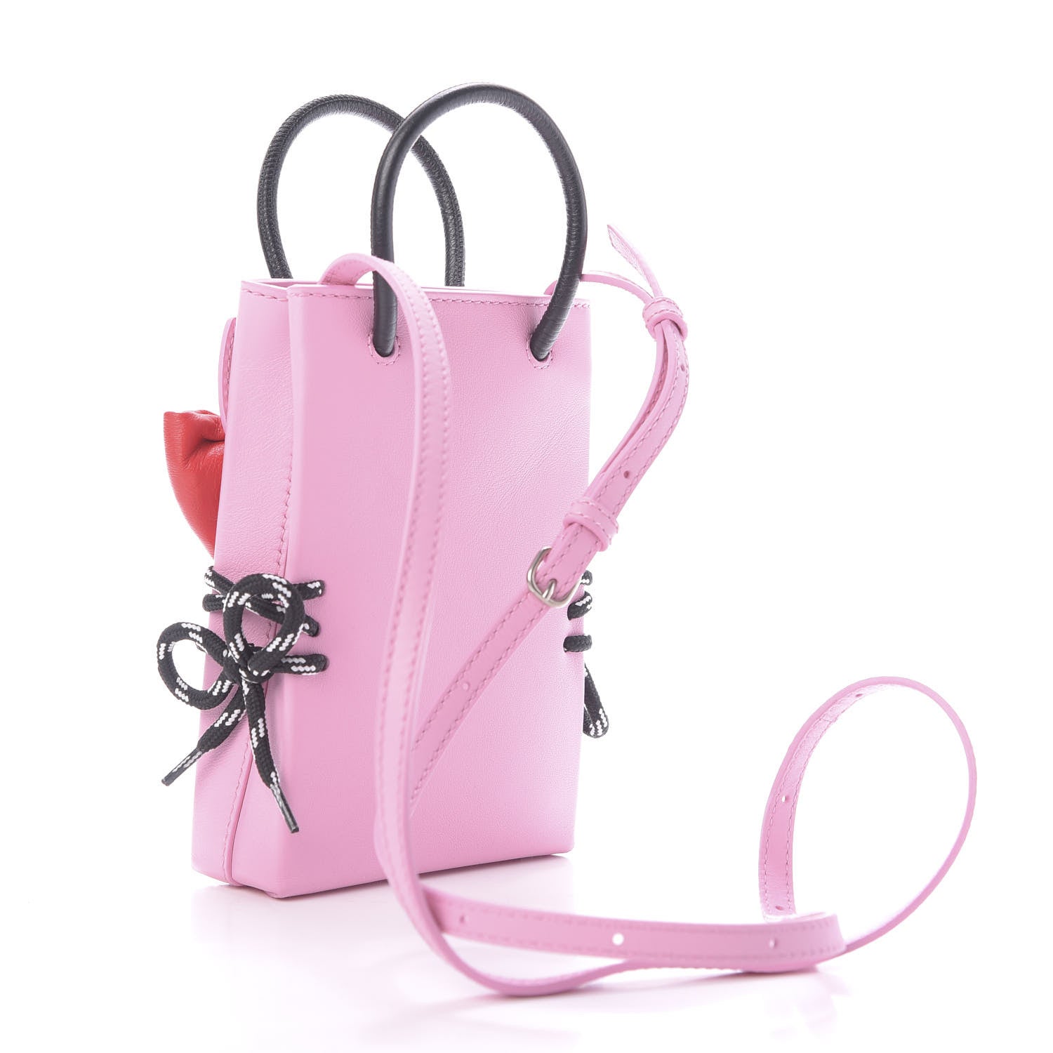 Balenciaga Calfskin Hello Kitty Phone Holder Bag Pink 3 of 11