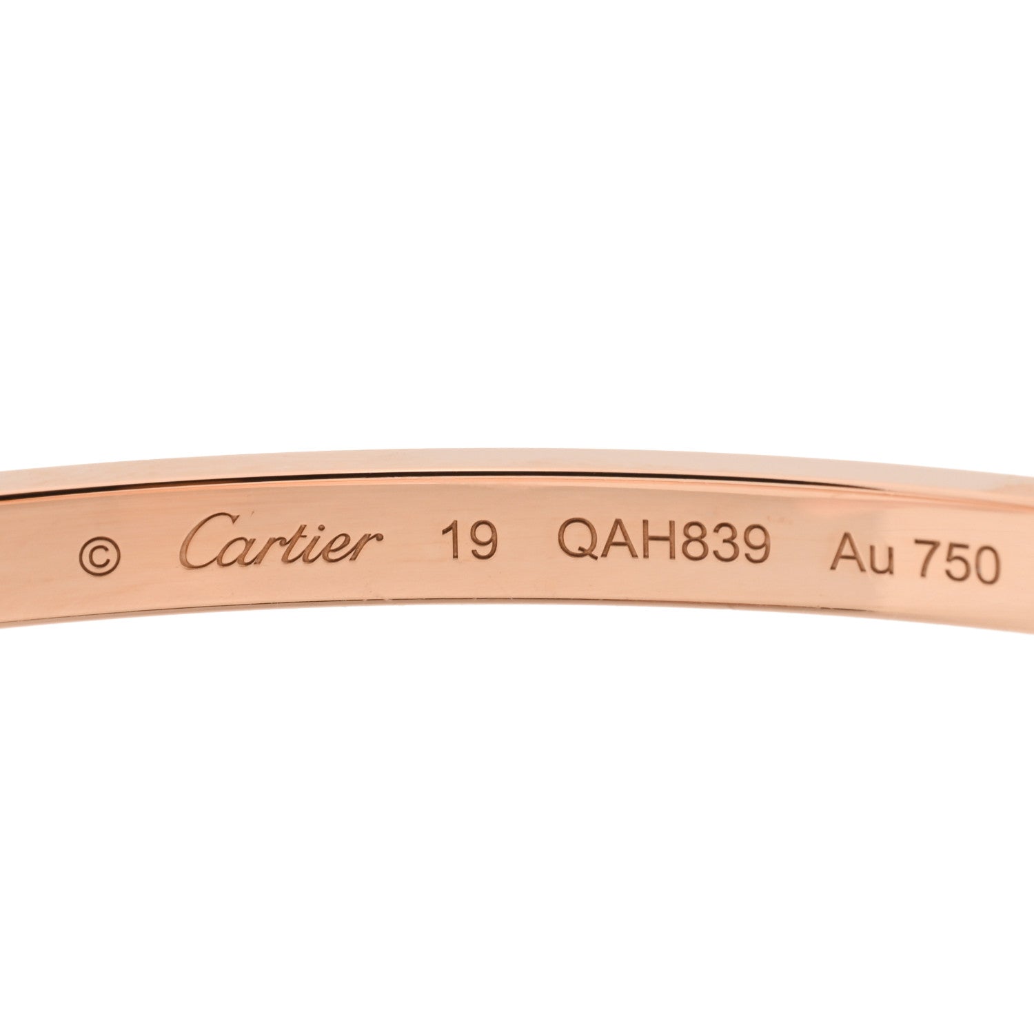 Cartier 18K Pink Gold Diamond Small LOVE Paved Bracelet 19 3 of 5