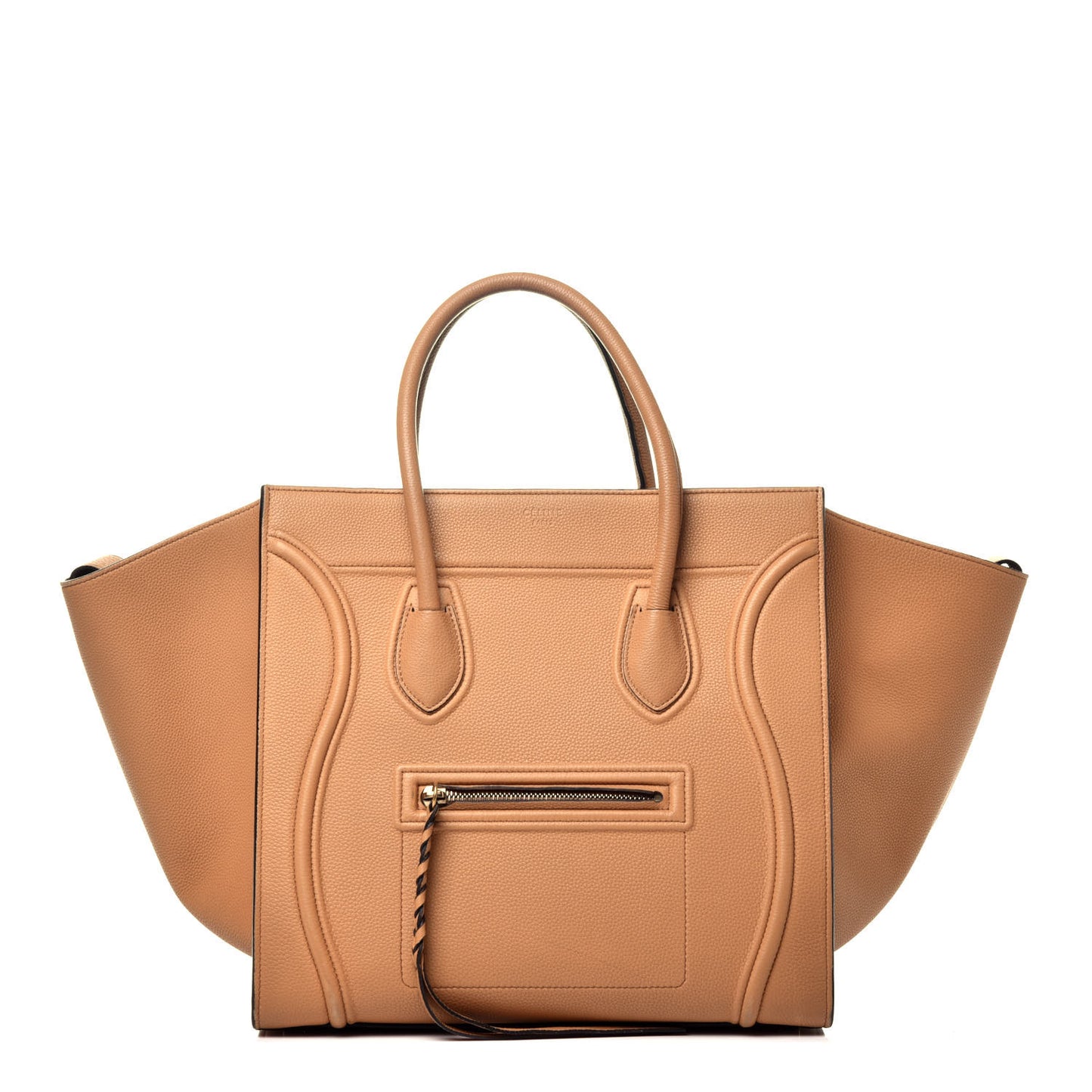 Baby Grained Calfskin Medium Phantom Luggage Camel