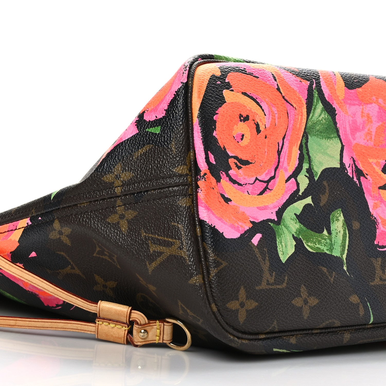 Louis Vuitton Monogram Roses Neverfull MM 8 of 12