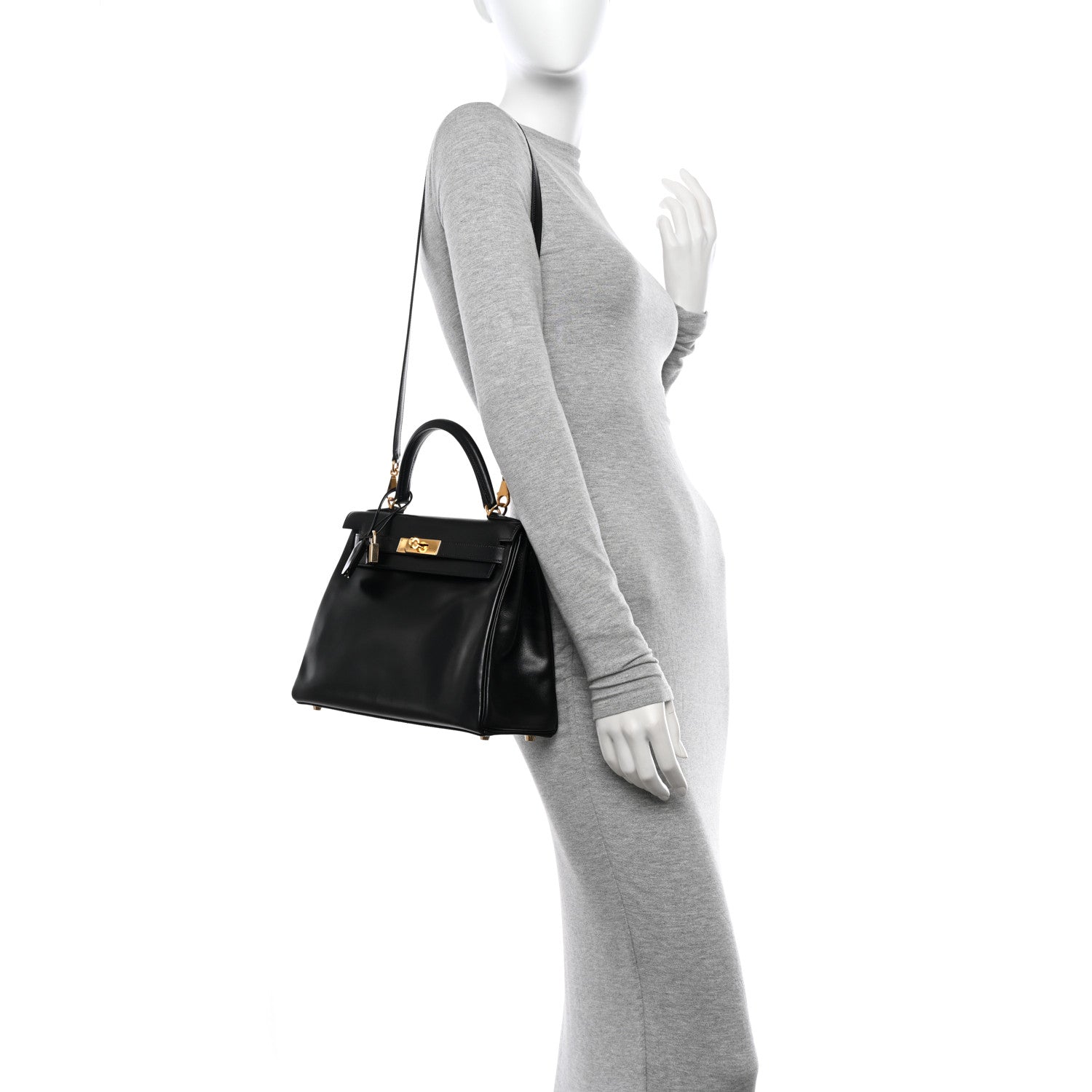 Hermes Box Kelly Retourne 28 Black 2 of 14
