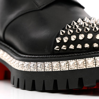 Christian Louboutin Spikes Combat Boots 38.5 Black 11 of 15