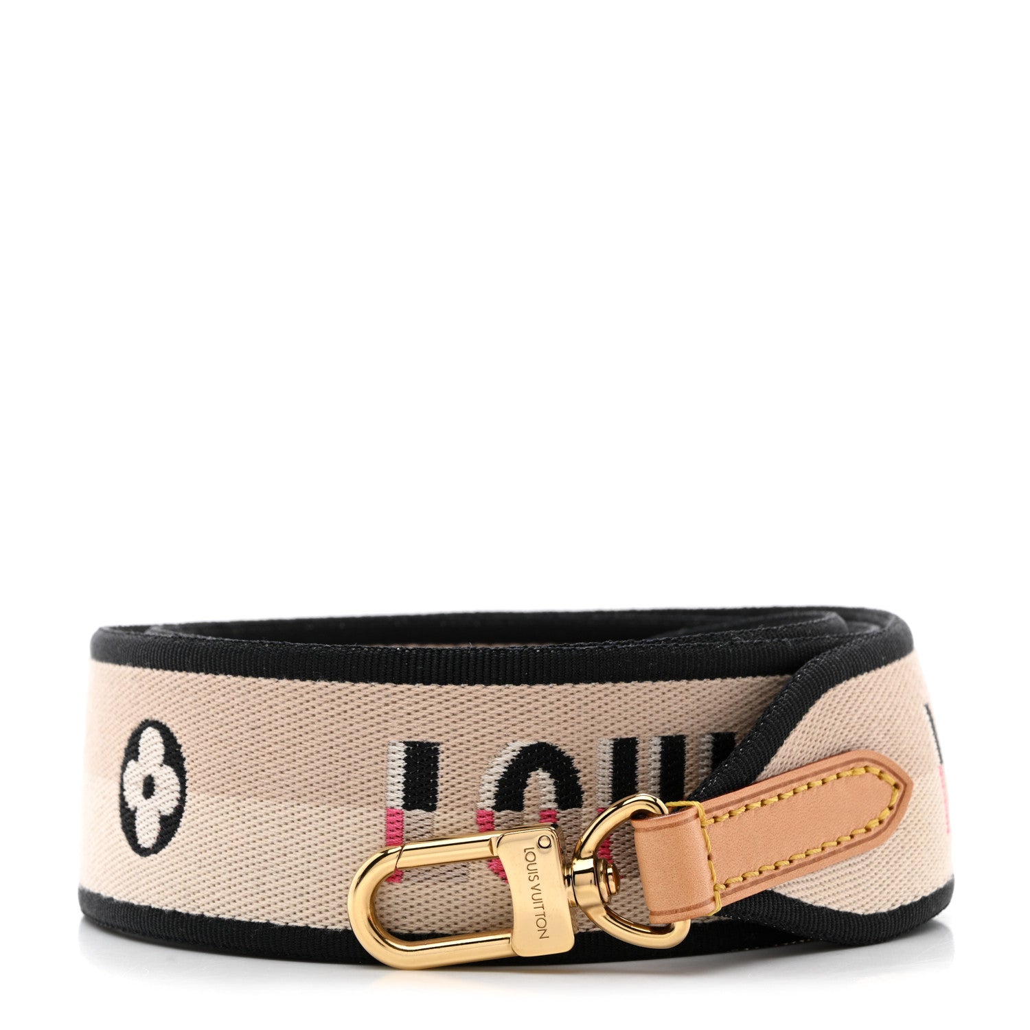 Louis Vuitton Jacquard Speedy Bandouliere 20 Shoulder Strap Black 1 of 3