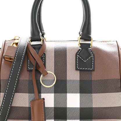 Burberry E-canvas Check Mini Bowling Bag Dark Birch Brown 9 of 12