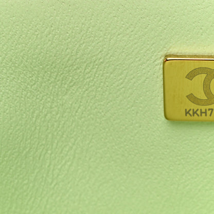 Chanel Lambskin Quilted Trendy Vanity Case Light Green 7 of 11