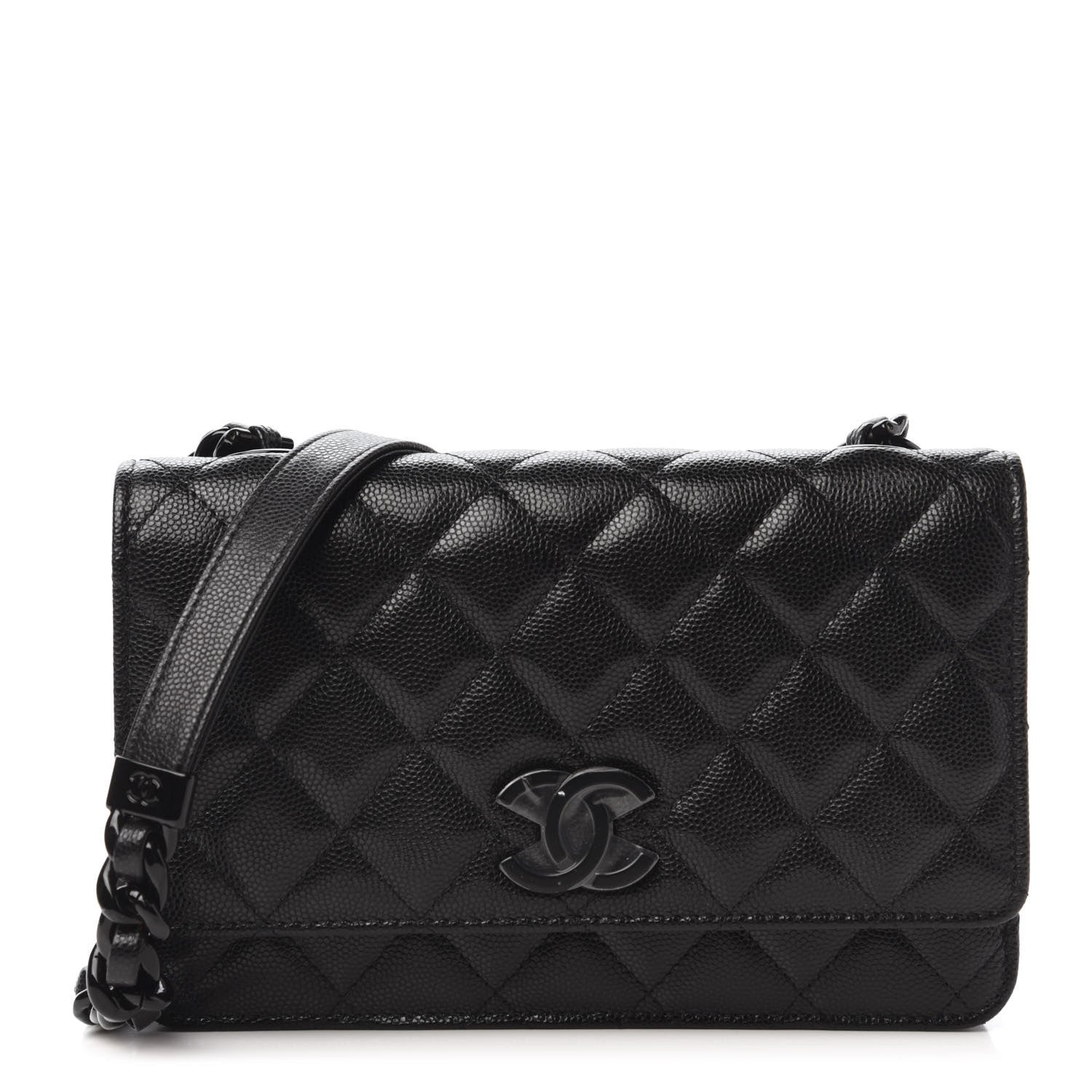 Chanel Caviar Quilted My Everything Wallet On Chain WOC Black 1 of 25