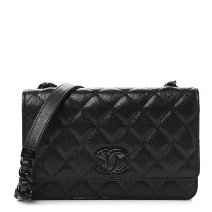 Chanel Caviar Quilted My Everything Wallet On Chain WOC Black 1 of 25