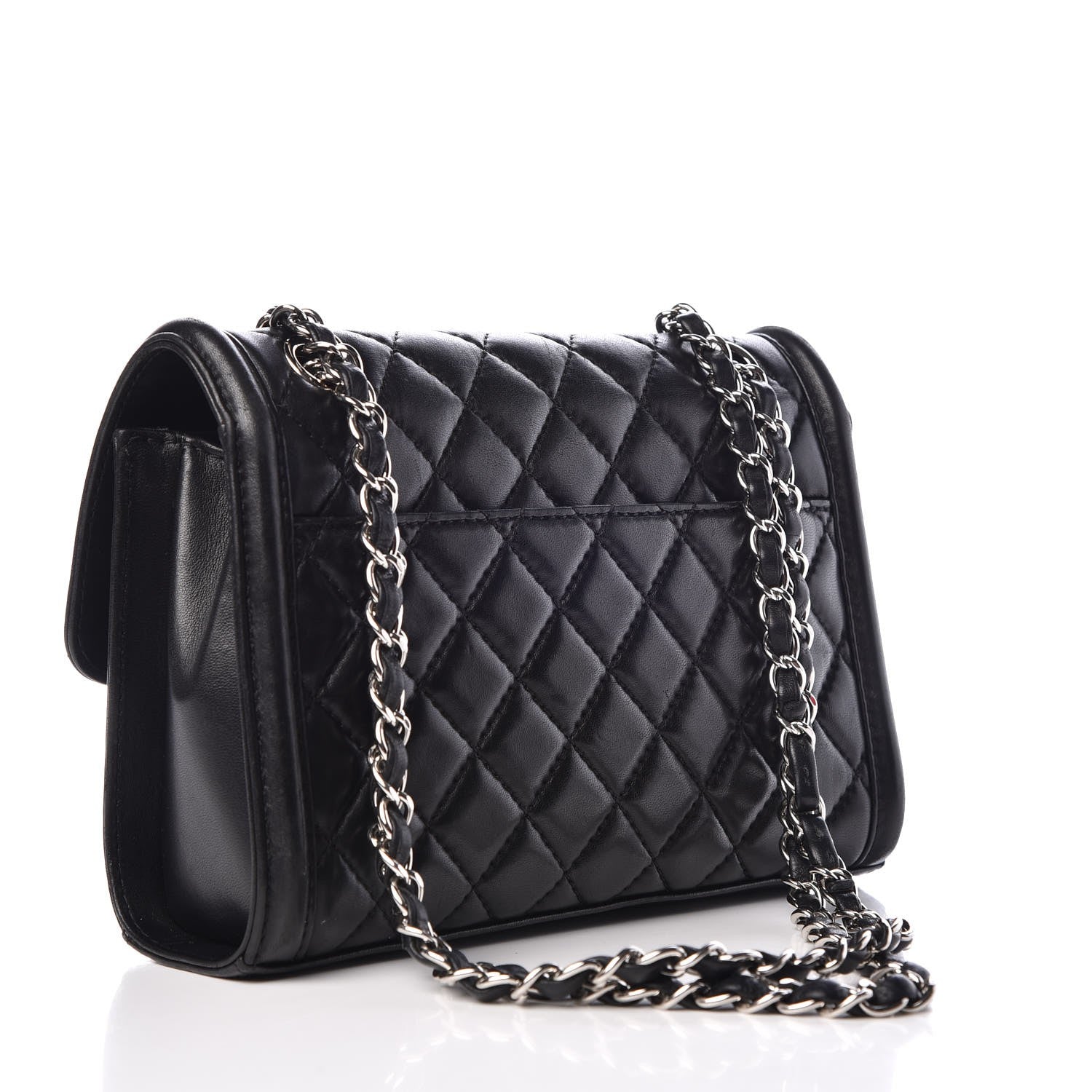 Chanel Lambskin Quilted Small Geometric Flap Black 3 of 9