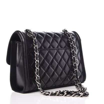 Chanel Lambskin Quilted Small Geometric Flap Black 3 of 9