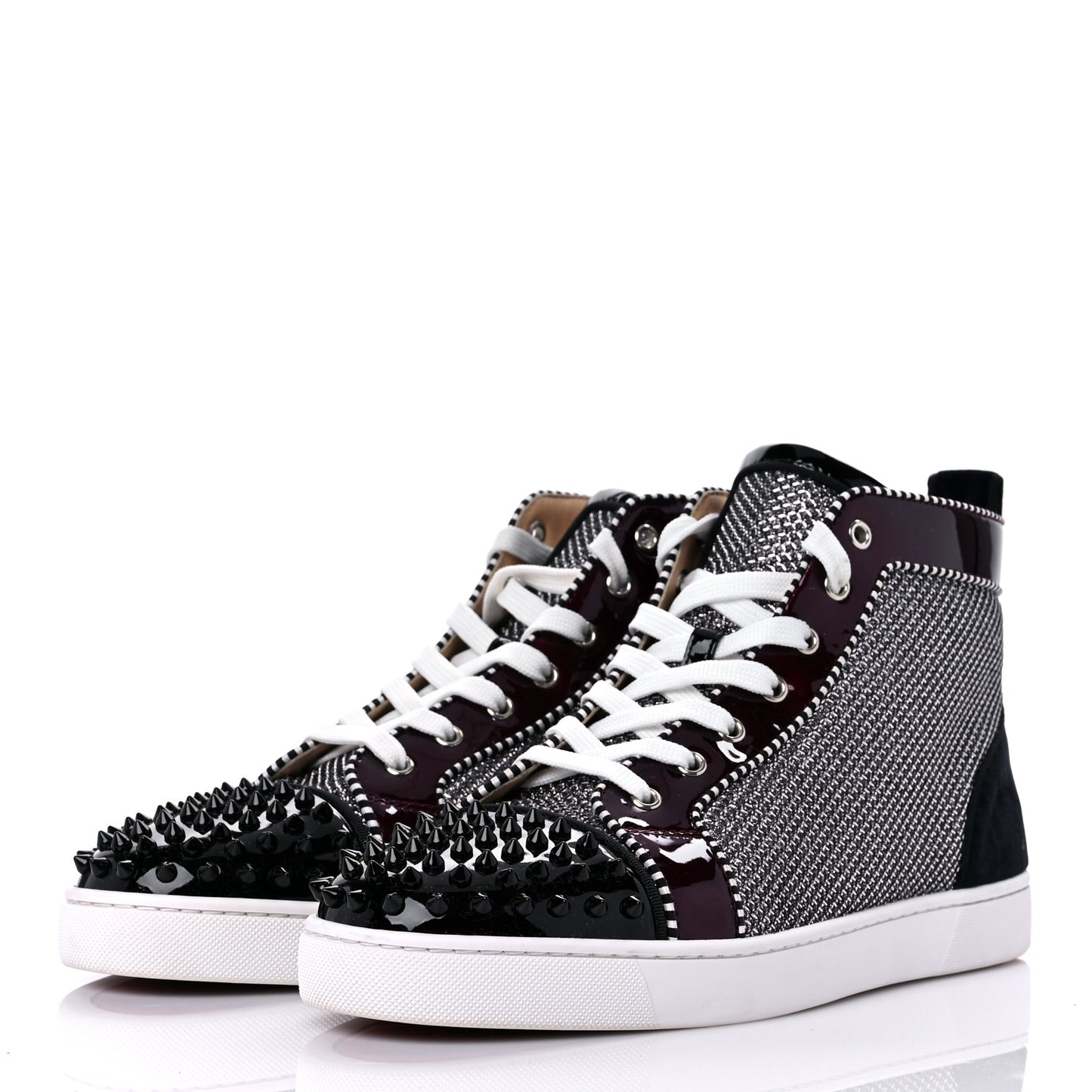 Lame Lou Spikes Flat Sneakers 45 Antic Silver