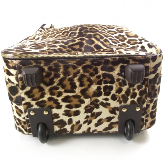 Calf Hair Leopard Print Rollaway