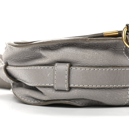 Chloe Calfskin Mini Marcie Round Crossbody Bag Cashmere Grey 7 of 11