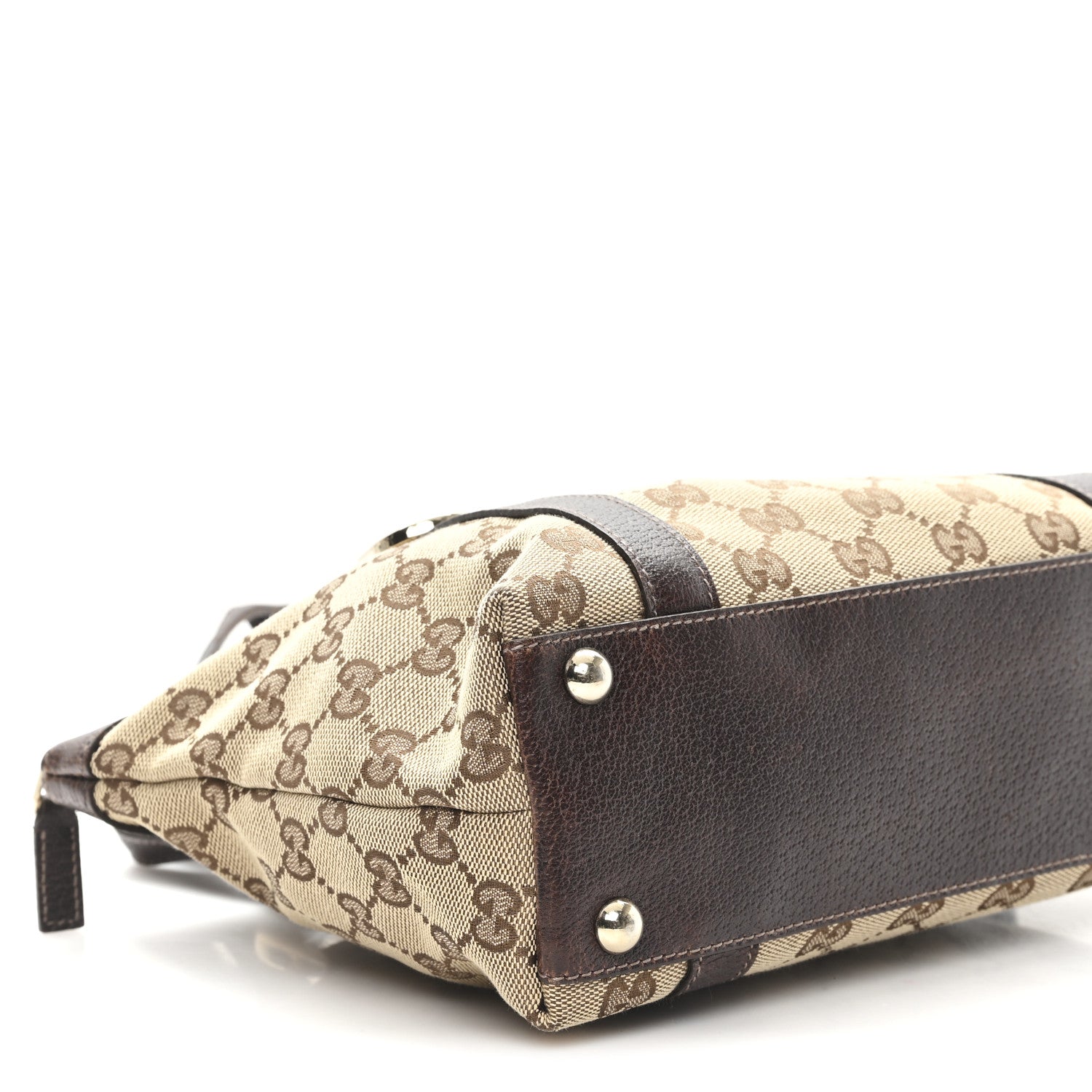 Gucci Monogram Small Abbey Tote Dark Brown 9 of 10