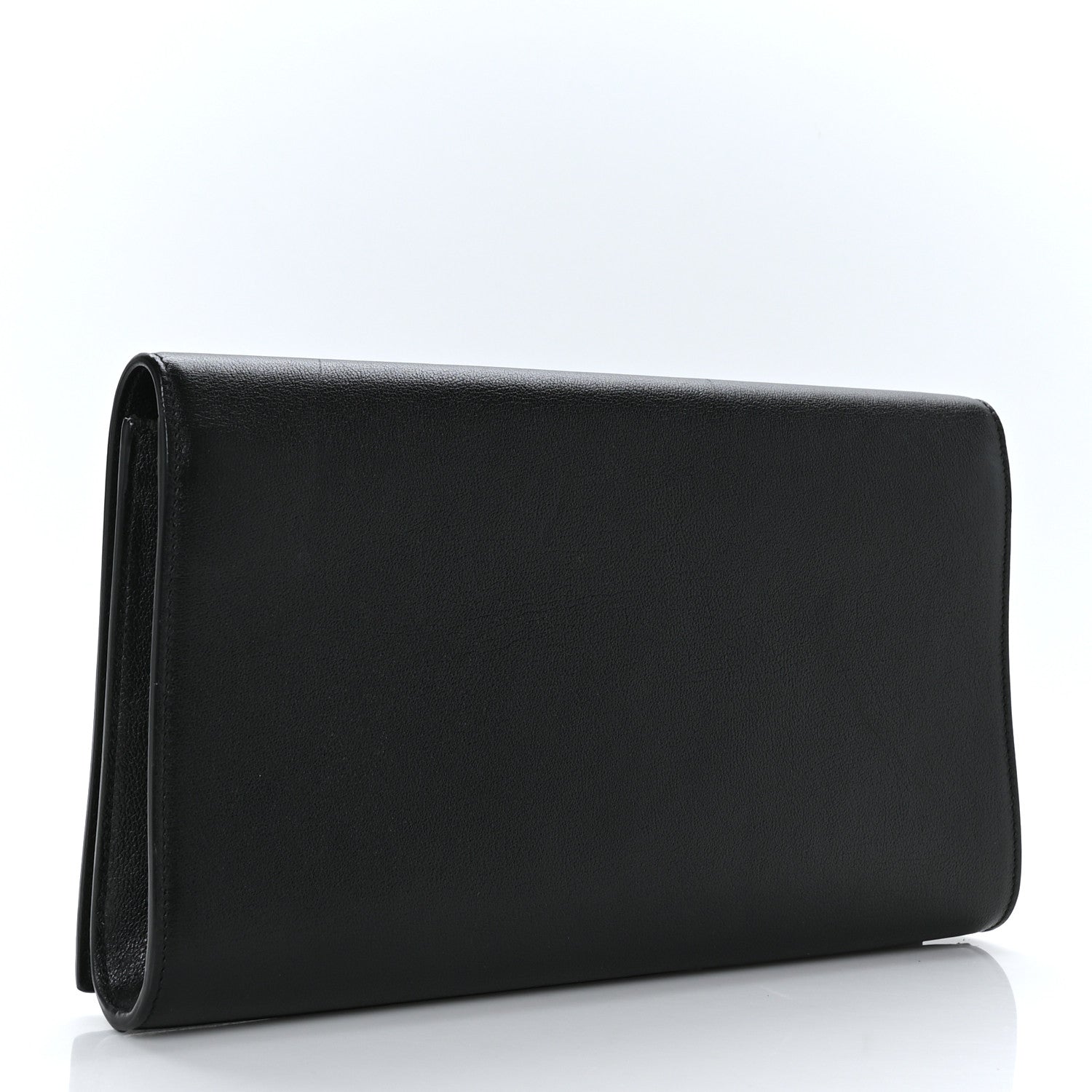 Saint Laurent Calfskin Monogram Large Belle De Jour Clutch Black 4 of 9