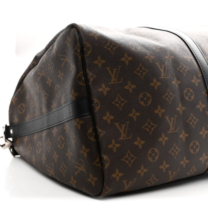 Louis Vuitton Monogram Macassar Keepall Bandouliere 55 8 of 9