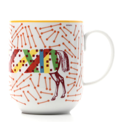 Hermes Porcelain Hippomobile Mug 3 of 6