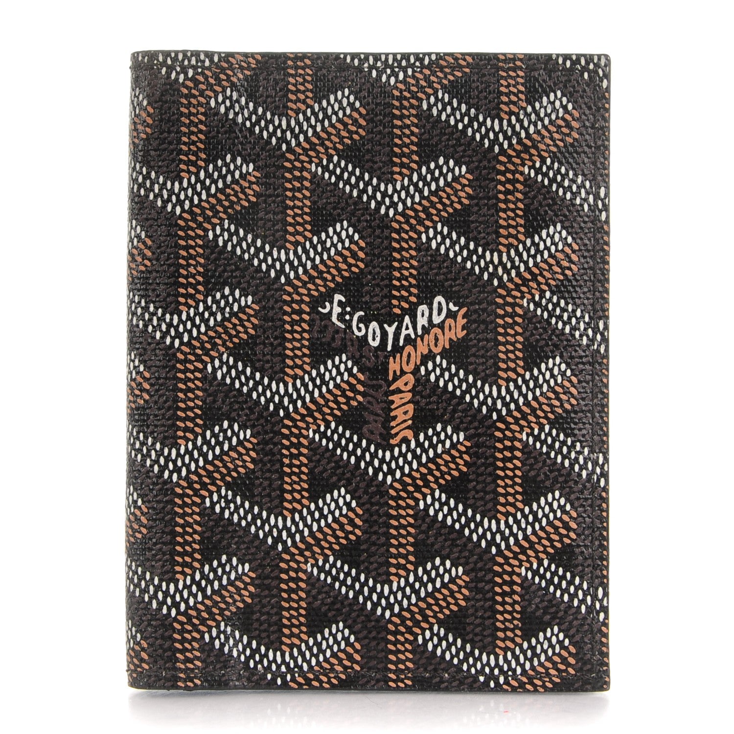 Goyard Goyardine Saint Marc Folding Card Case Black 1 of 6