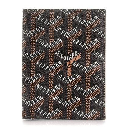 Goyard Goyardine Saint Marc Folding Card Case Black 1 of 6
