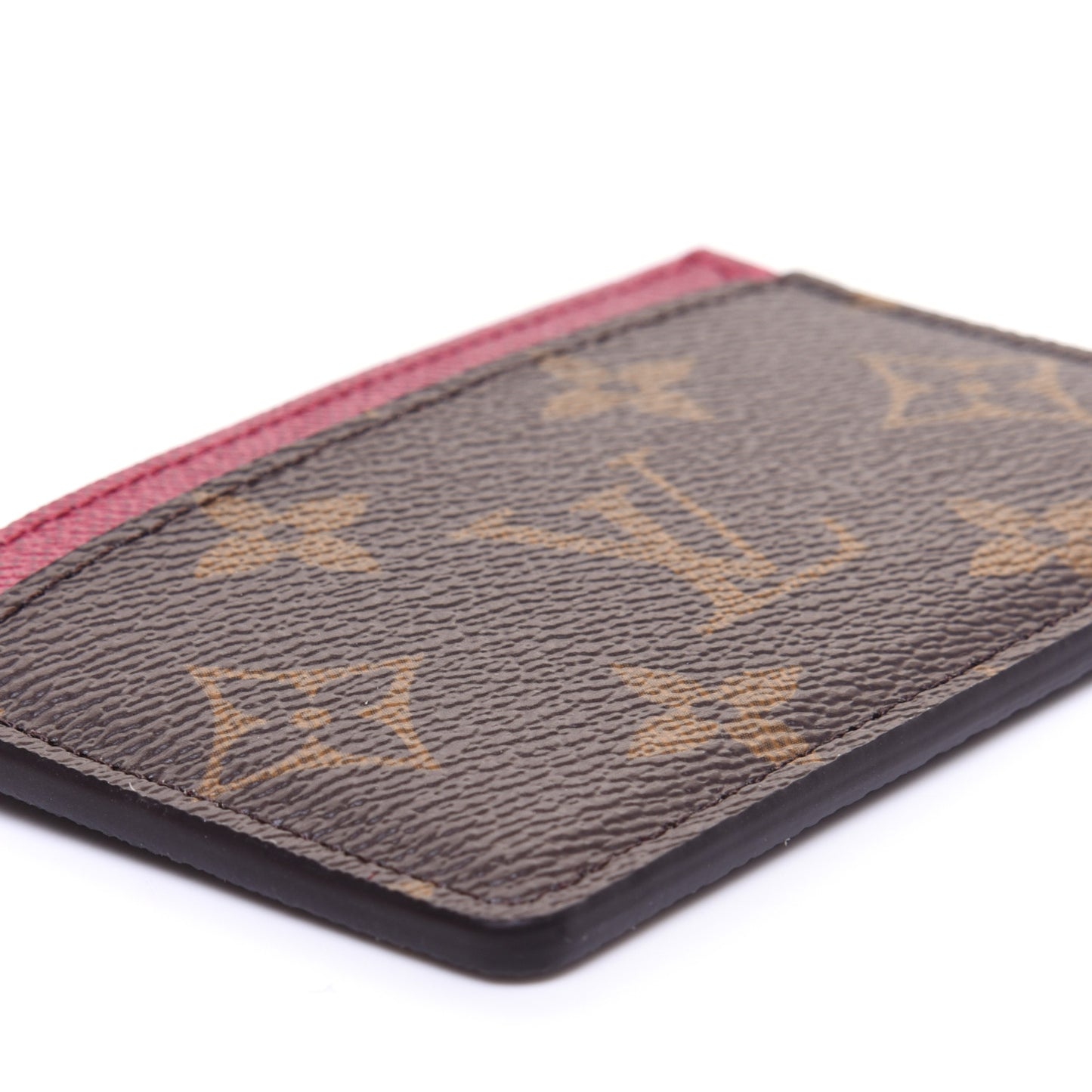 Monogram Card Holder Fuchsia