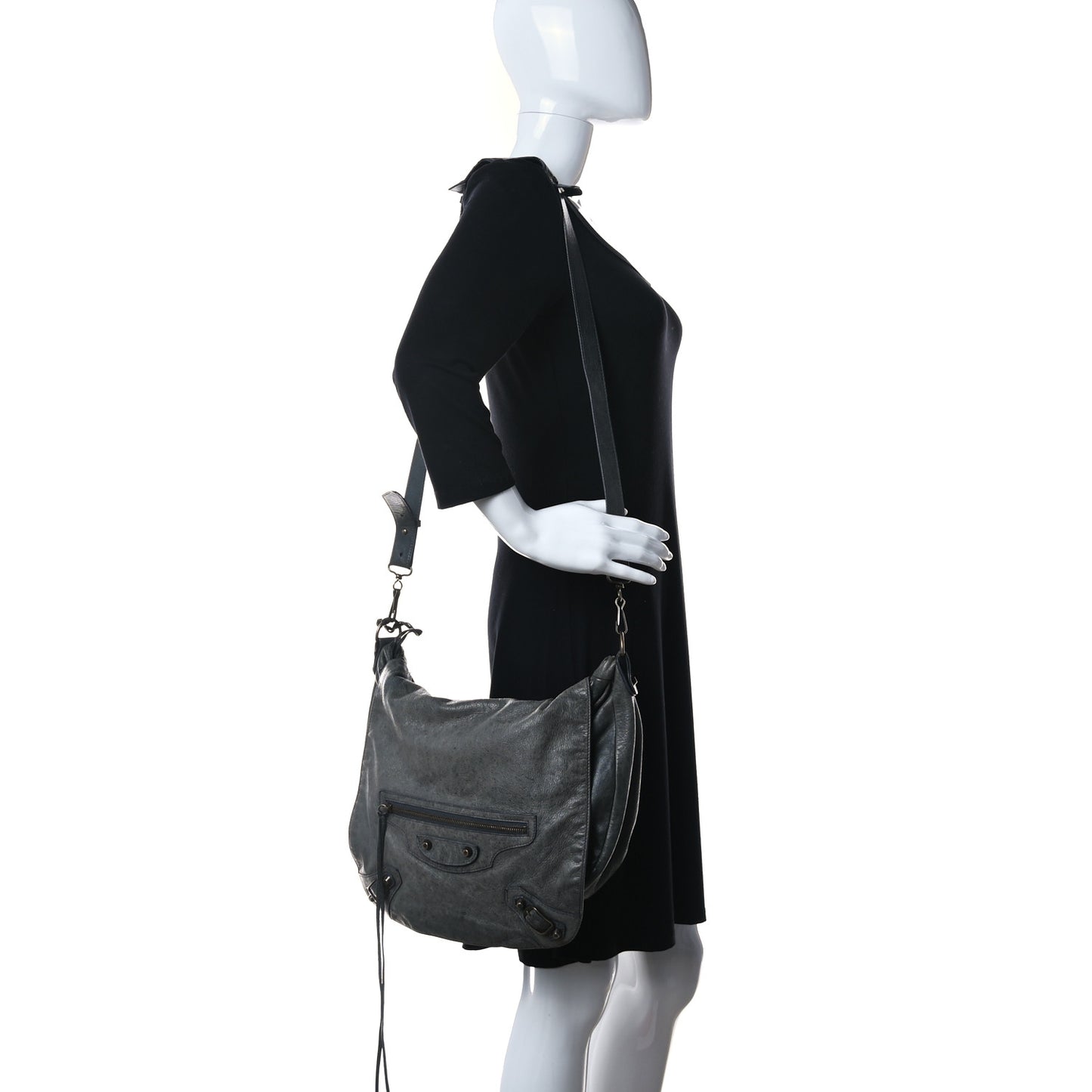 Agneau Classic Hardware Folk Messenger Anthracite