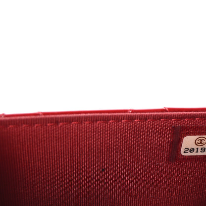 Chanel Patent Quilted Brilliant Wallet On Chain WOC Red 8 of 12