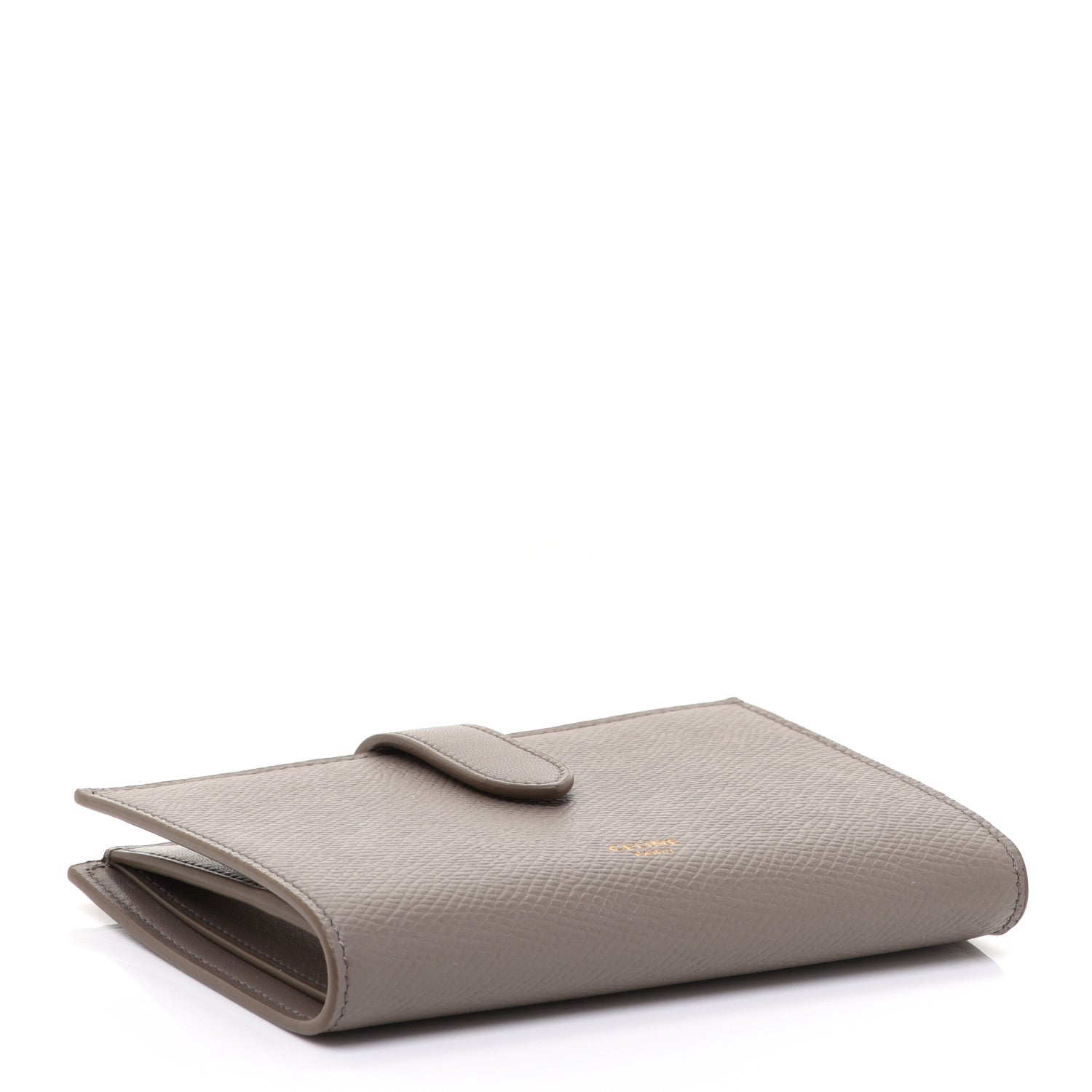 Celine Grained Calfskin Medium Multifunction Strap Wallet Pebble 4 of 10