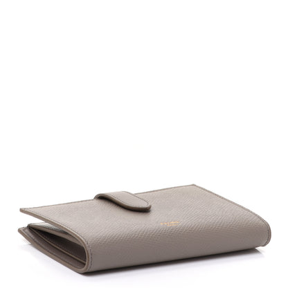 Celine Grained Calfskin Medium Multifunction Strap Wallet Pebble 4 of 10