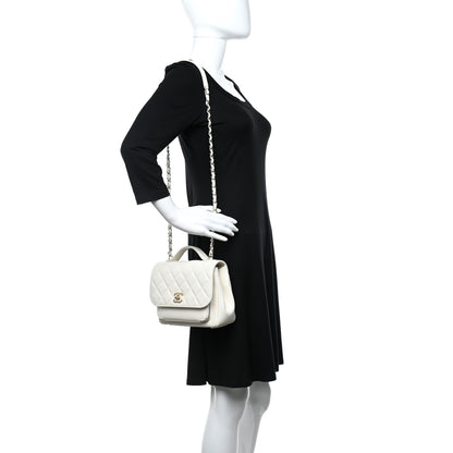 Chanel Caviar Quilted Medium Business Affinity Flap White 2 of 12