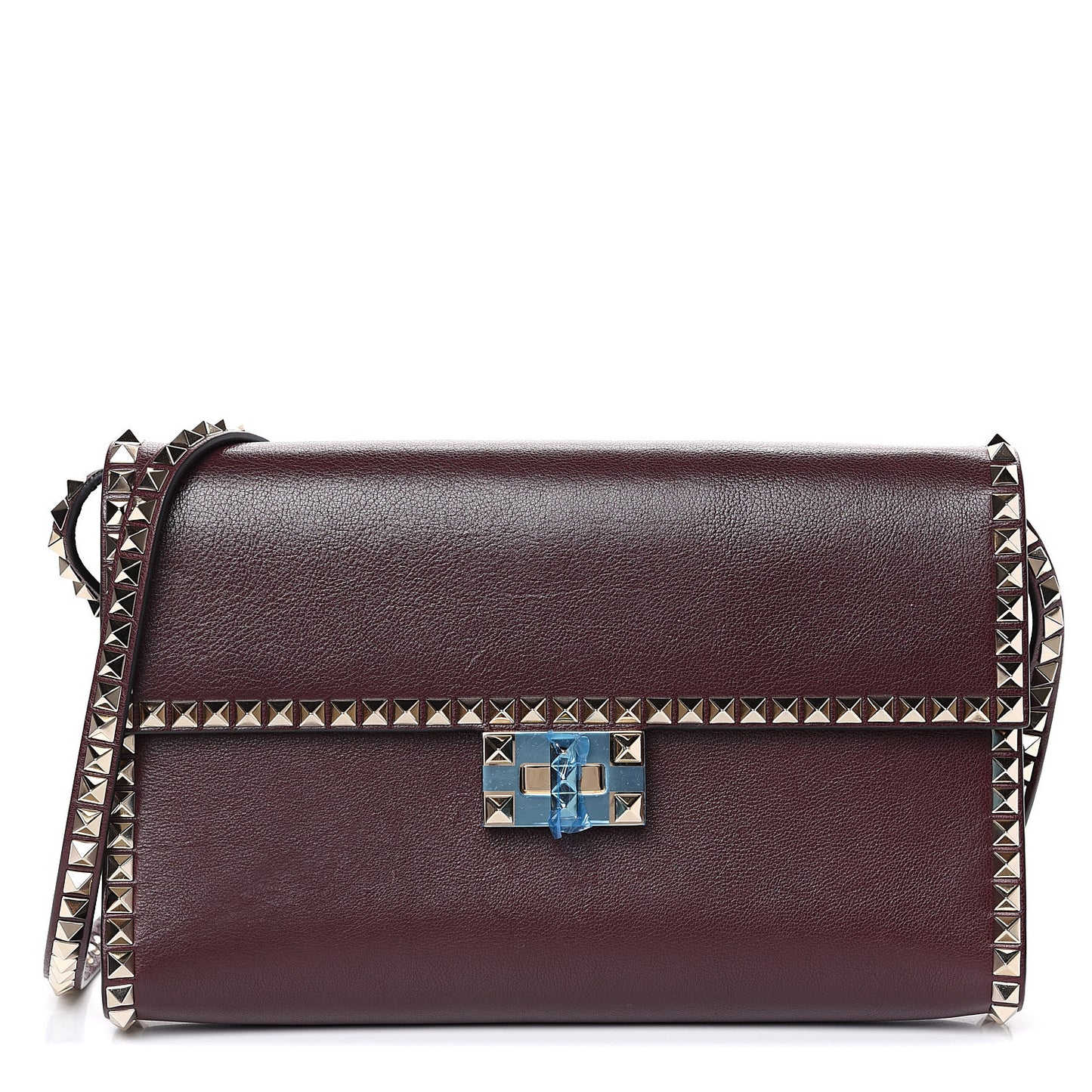 Vitello Rockstud No Limit Shoulder Bag Rubin