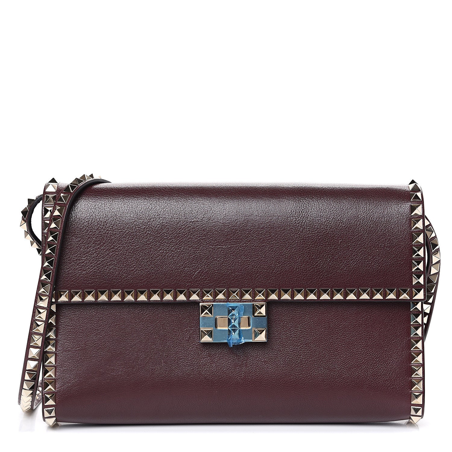 Valentino Garavani Vitello Rockstud No Limit Shoulder Bag Rubin 1 of 10