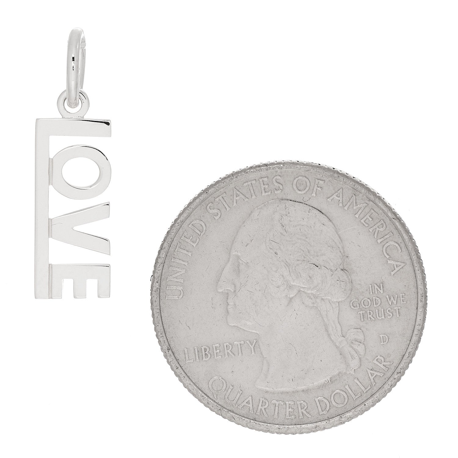 Tiffany Sterling Silver LOVE Charm 2 of 5