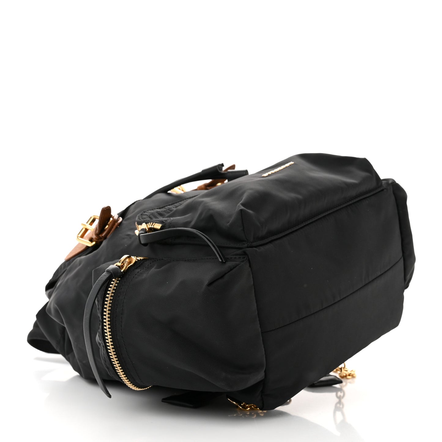 Nylon Medium Rucksack Backpack Black